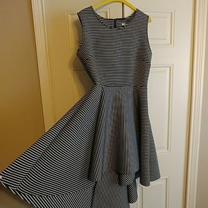 Blk/white stripe dress